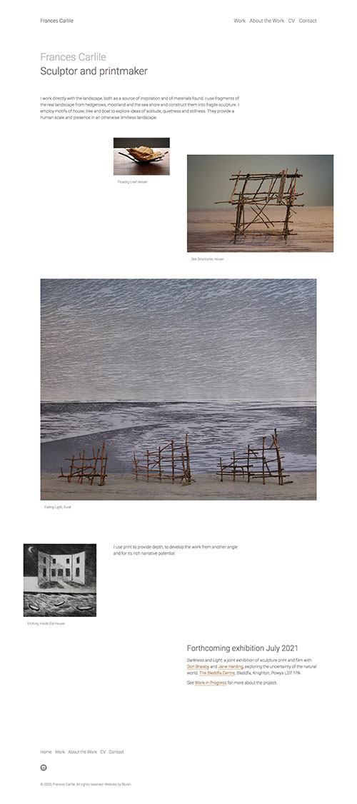 Frances Carlile artist website