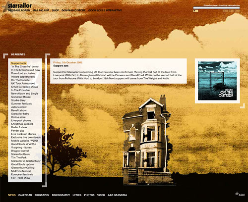 Starsailor website